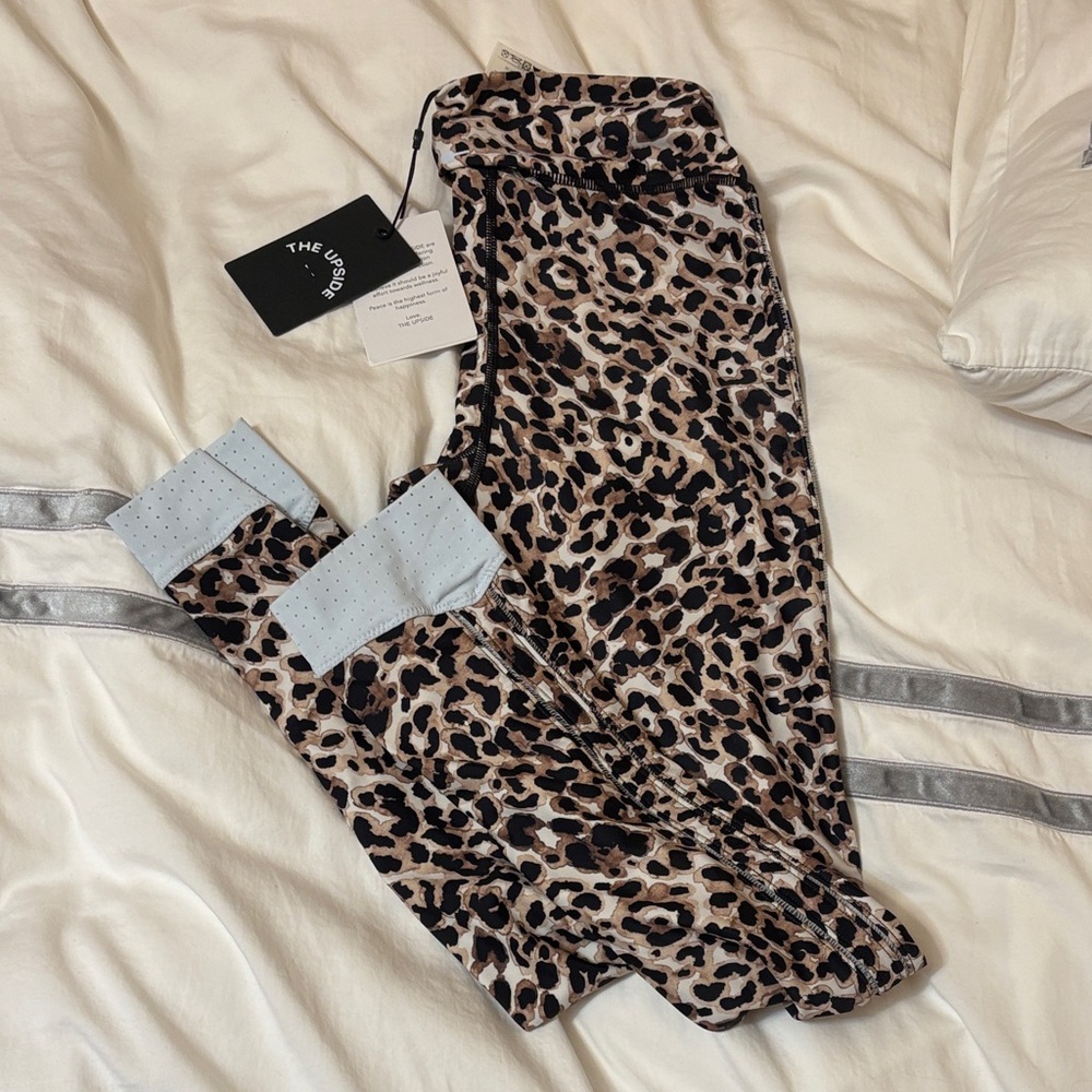 The Upside Animal Print Leggings - Brown and Black